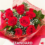 Dozen Roses - Passion Red - Vase Arrangement