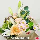 Designer Choice - Citrus Splash (Peach & Orange) - Vase Arrangement