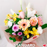 Designer Choice - Citrus Splash (Peach & Orange) - Vase Arrangement