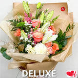 Designer Choice - Citrus Splash (Peach & Orange) - Vase Arrangement