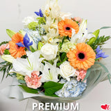 Designer Choice - Citrus Splash (Peach & Orange) - Vase Arrangement
