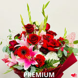 Designer Choice - I Love You Red (Red) - Vase Arrangement