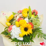 Designer Choice - Citrus Splash (Peach & Orange) - Vase Arrangement