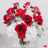 Dozen Roses - Passion Red - Vase Arrangement