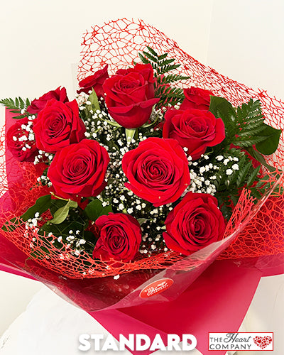 Romance of Roses Dozen - Vase Arrangement