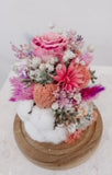 Glory Cloud - Preserved Flowers in Glass Cloche - Small