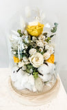 Glory Cloud - Preserved Flowers in Glass Cloche - Small